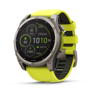 Garmin Fenix 8 - 51 mm Solar Sapphire Titanyum, Amp Sarı/Grafit Silikon Kayışlı - Uzman Teknoloji